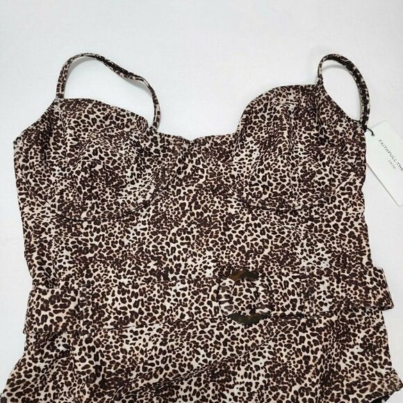 Faithfull The Brand - 10/XL - Women's swim Amalfi One Piece Charlie Leopard 🐆 - Picture 7 of 12